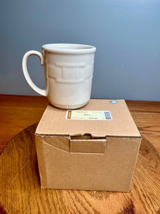 Longaberger Other - New In Box Longaberger Woven Traditions Ivory Mug
